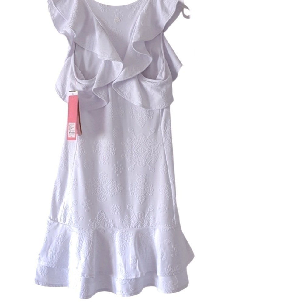 Size XS NWT UPF 50 rally tennis dress dress white with shorts (not built in) - Picture 3 of 8